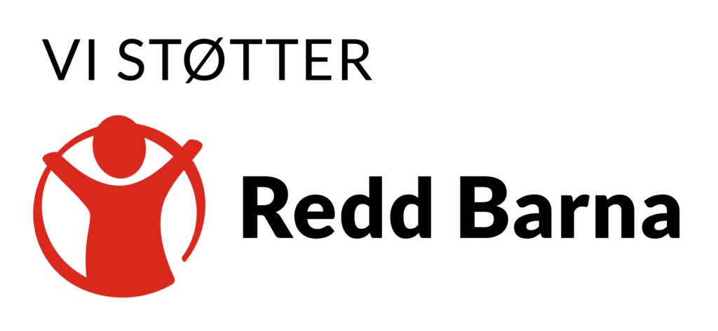 Vi støtter Redd Barna – horisontal logo RGB