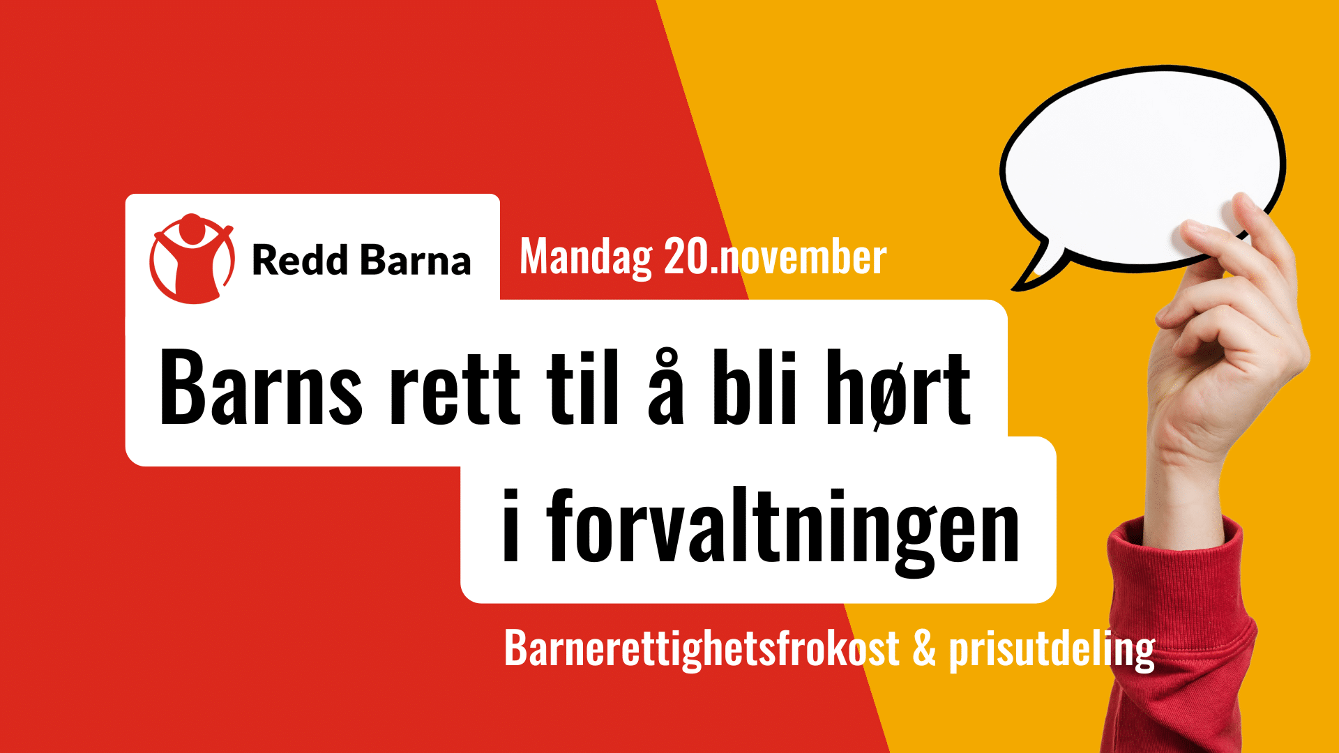 Barns Rett Til å Bli Hørt I Forvaltningen - Prisutdeling Og ...