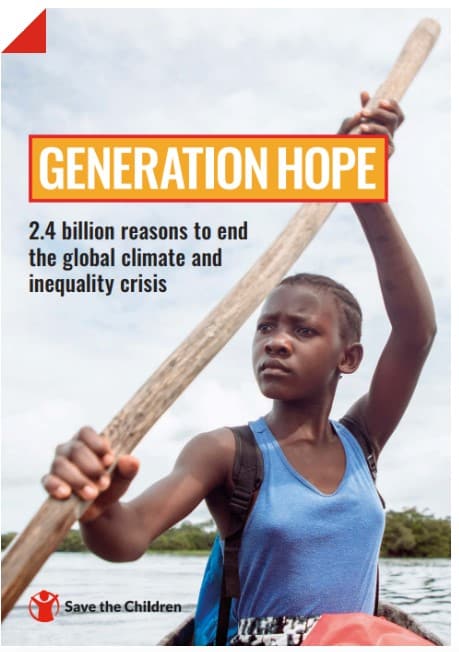 Forside av Redd Barna rapport Generation Hope